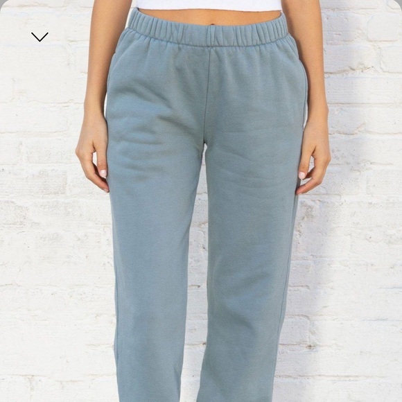 NWT brandy melville sage green rosa soft sweatpants - Picture 7 of 7